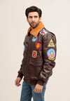 Top Gun Pilot Special Tom Cruise Sheep Leather Jacket (Unisex):