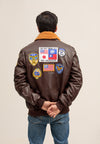 Top Gun Pilot Special Tom Cruise Sheep Leather Jacket (Unisex):